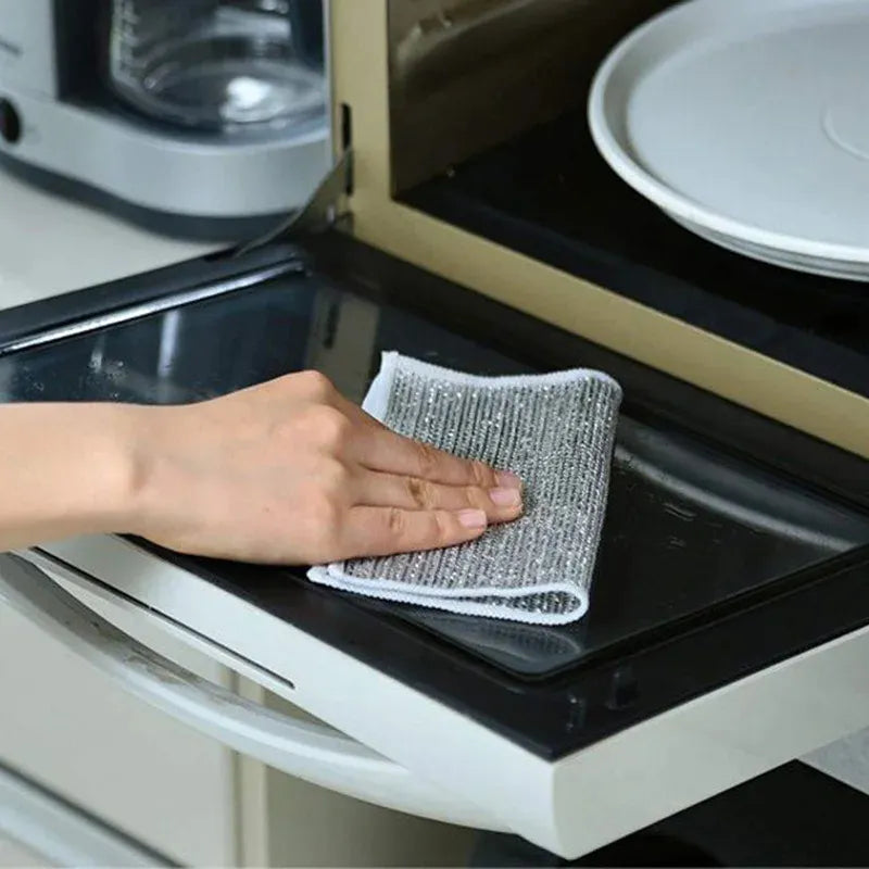 Kitchen Dishwashing Towel Metal Steel (20 Pieces)